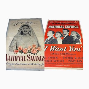 Doppelseitiges Nationales Sparposter, 1950er