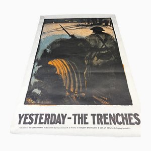 Yesterday the Trenches Historic Labour Party Poster, 1971