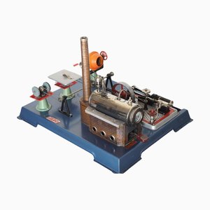 Vintage Fully Functional Steam Engine Model, 1950s