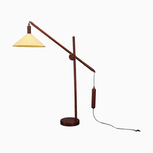 Skandinavische Vintage Stehlampe aus Kiefernholz, 1970er