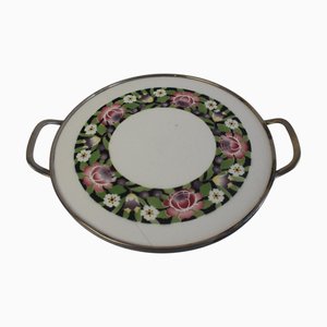 Bandeja checoslovaca Art Déco vintage de porcelana, años 30