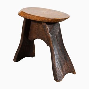 English Vernacular Oak Stool, 1920