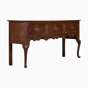 Antique English Oak Dresser Base, 1870