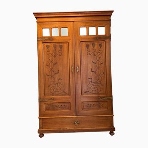Jugendstil Kleiderschrank, 1890er