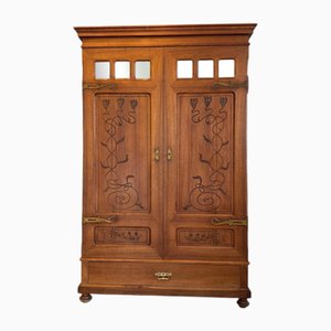 Jugendstil Kleiderschrank, 1890er