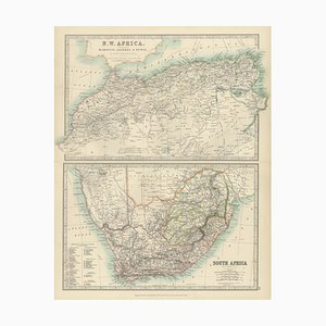 Antike Landkarten von Nordwest- und Südafrika, 1903