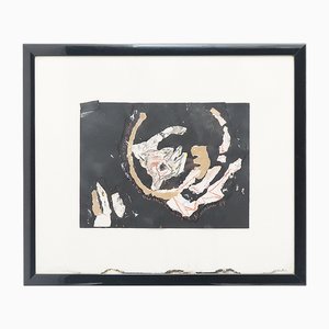 Ansgar Elde, Komposition, Mixed Media auf Karton, 1980er, gerahmt