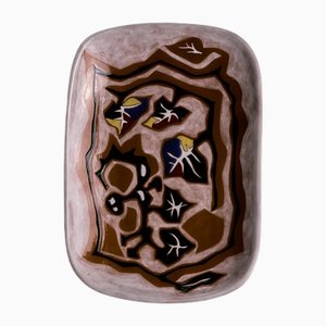 Rectangular Ceramic Dish from Jean Lurçat, 1950s