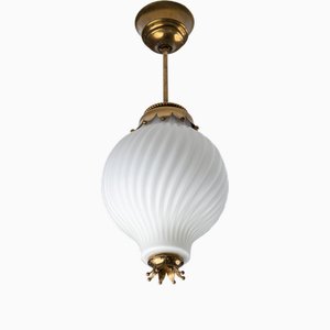 Lampada a sospensione Tortiglioni di Angelo Lelii per Arredoluce, Italia, anni '50