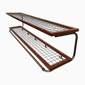 Scandinavian Wall-Mounted Coat Rack, 1960s