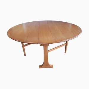Elm Gate Leg Drop Leaf Dining Table by Lucian Ercolani for Ercol, 1960s