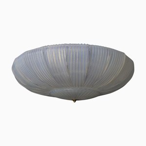 Lampada da soffitto iridescente in vetro di Murano di Ercole Barovier, inizio XXI secolo