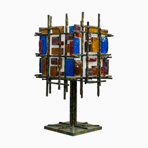 Brutalistische italienische Tischlampe