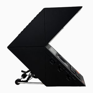 Space Age Z-104 Zick-Zack Tischlampe mit Wecker und Radio von Methodo, Italien, 1970er