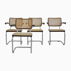 Vintage B64 Freischwinger von Marcel Breuer für Thonet, 1979-1980, 4er Set