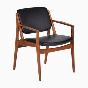 Poltrona Ella in teak di Arne Vodder per Vamo Møbler, Danimarca, anni '60