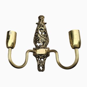 Vintage Brass Wall Lamp, 1980s