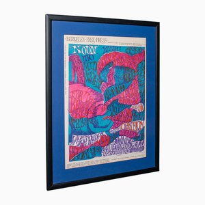 American Berkeley Free Press Original Concert Poster, 1970s