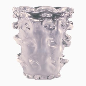 Molded Crystal Vase from Schneider, 1950s