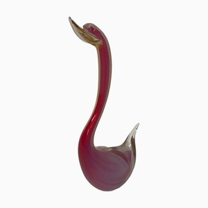 Murano Glass Swan Sculpture, Italy, 1970s