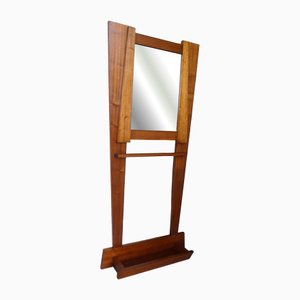 Mahogany Wardrobe with Mirror, 1950