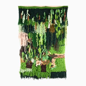 Large Vegetal Tapestry in Wool