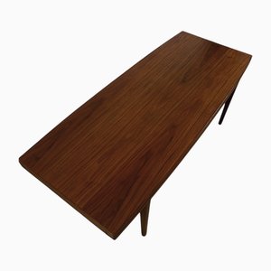 Scandinavian Teak Coffee Table with Black Extension Board, 1960s