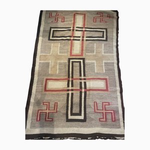 Antique Native-American Navajo Rug, 1890s