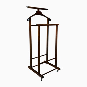 Doppelte italienische Vintage Garderobe aus Holz, 1960er