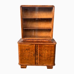 Art Deco Sideboard mit Vitrine, 1940er