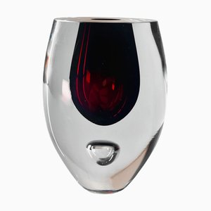 Czech Glass Vase by Jeronim Tišljar for Beránek, 1990s