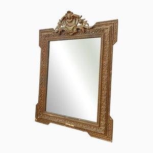 Miroir en Bois Doré, Fin du 19ème Siècle