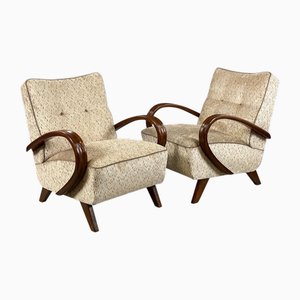 Mid-Century Modern Lounge Chairs by František Jirák for Up Závody, 1950s, Set of 2