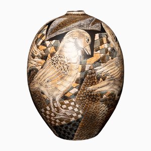 Keramikvase von Manuel Millet, 1988