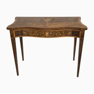 Sheraton Inlaid Card Table in Mahogany, 1910
