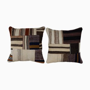 Kilim Cushion Covers in Wool, 2010s, Set of 2