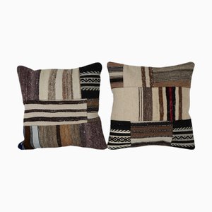 Large Vintage Turkish Cushion Covers, 2010s, Set of 2