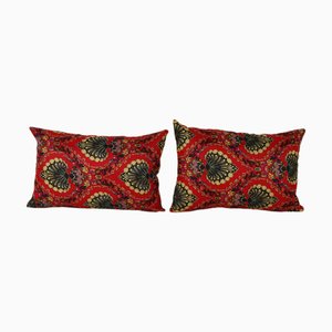Uzbek Roller Cushion Covers, 2010s, Set of 2