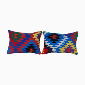Coussins Kilim Bohemian, Turquie, 2010s, Set de 2