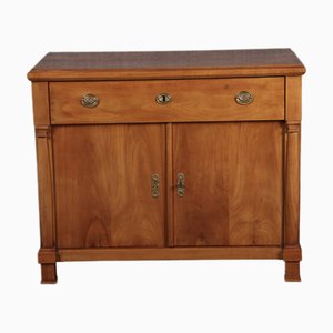 Antike Empire Biedermeier Kommode aus Kirschholz mit Türen, 1810er