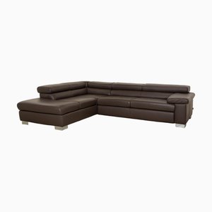 Courage Corner Sofa in Brown Leather from Ewald Schillig
