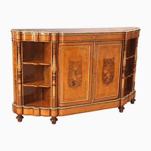 English Veneered Wood Sideboard