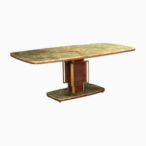 Vintage Wood and Metal Table, Italy, 1950s-1960s