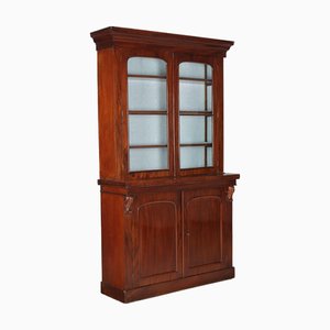 Bibliothèque Victorienne en Acajou