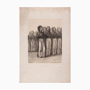 Auguste Raffet, Infanterie Turque, Constantinople, Lithograph, 1830s