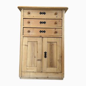 Commode à Tiroirs Rustique en Bois Résineux, 1890s