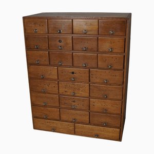 Vintage German Apothecary Cabinet in Pine and Oak, 1950s