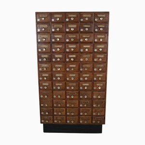 Mueble de botica alemán vintage de roble, años 50