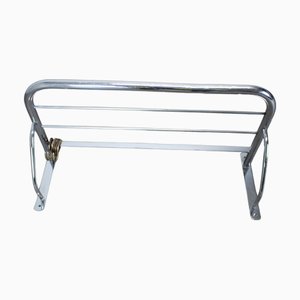 Vintage Bauhaus Wandgarderobe aus Chrom, 1930er