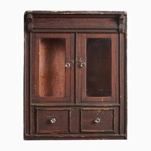 Antiker Eck-Wandschrank